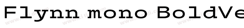 Flynn mono BoldVe字体转换
